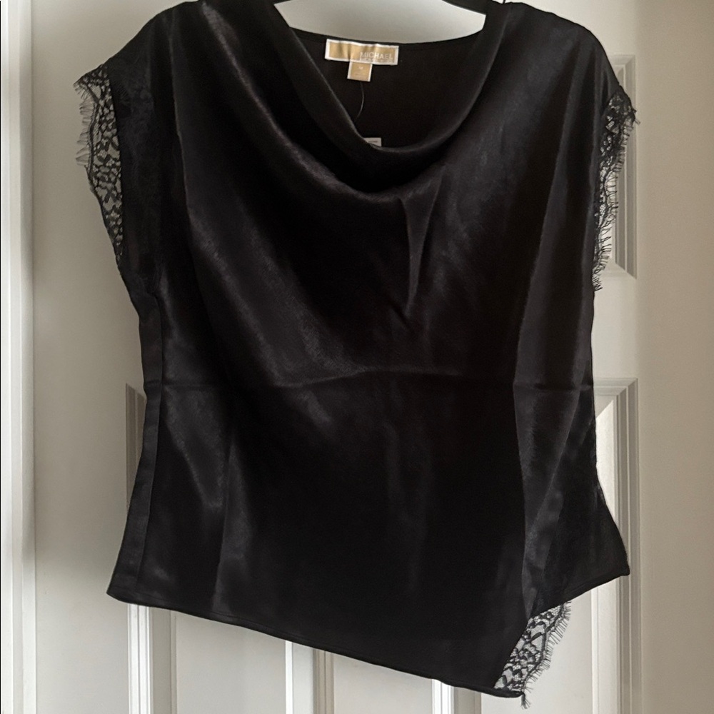 Michael Kors Lace Trim Blouse NWT